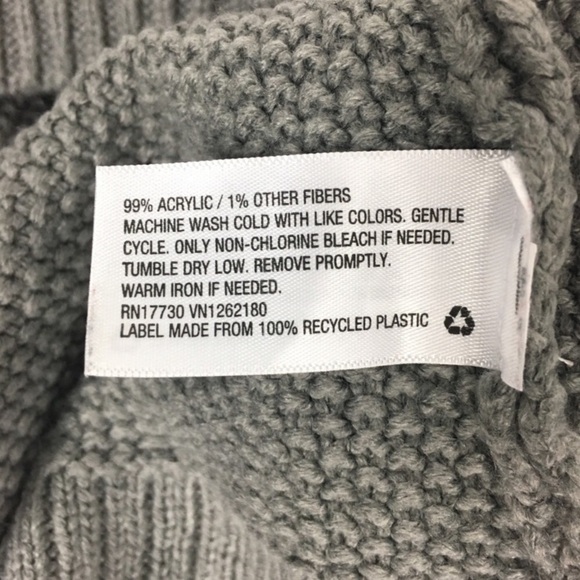 MERONA Sweater Cable Knit Colorblock Metallic Shimmer Cozy Warm Neutral Medium - Picture 7 of 8